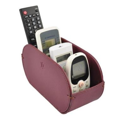 Imagem de Porta Controle Remoto Organizador Mesa Office Designer 1709, Vinho