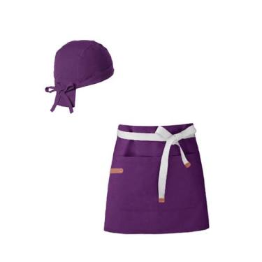 Imagem de Avental Cintura Bandana Roxo Açai Cafeteria Bar Restaurante - CASACHA