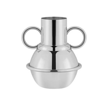 Imagem de Vaso Babylon Pequeno Baixo Prata - St James