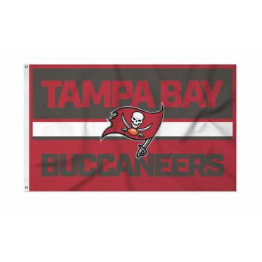 Imagem de Rico Industries NFL Football Tampa Bay Buccaneers Bold 9,5 x 1,5 m Bandeira de um lado - Interior ou Exterior - Decoração de casa