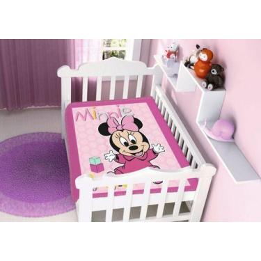Imagem de Cobertor Raschel Disney Baby Bebe Jolitex Minnie Patinhos, Rosa, Único