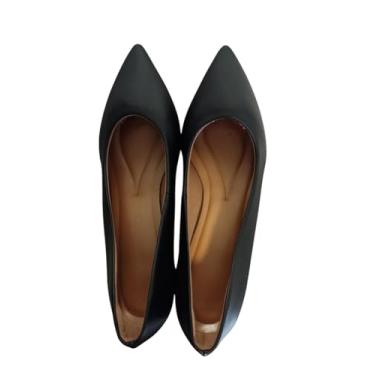 Imagem de SAPATO SOCIAL SCARPIN FEMININO SALTO MÉDIO,VIVIANE - COR: PRETO, Nº 37