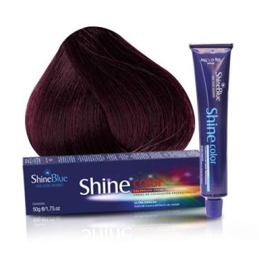 Imagem de Coloração 5.20 Castanho Claro Irisado Intenso Shine Blue 50g