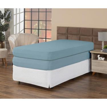 Imagem de Kit 2 Capas Protetora Colchão Solteiro 30cm Alt. Ideal Para Cama Box C
