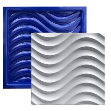 Imagem de Forma 3D Gesso e Cimento ABS 1mm - Dunes 30x30 cm - Xmoldes Formas 3D