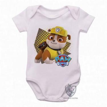 Imagem de body nenê criança roupa bebê  Patrulha Canina Rubble - Empório Dutra, 