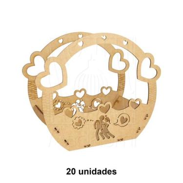 Imagem de 20 Cesta M Dia dos Namorados Presente Amor iFood Delivery - Madelumi