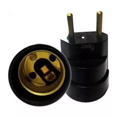 Imagem de Soquete Pino Porta Lâmpada Adaptador E27 Bocal Tomada 1 Unidade - Star