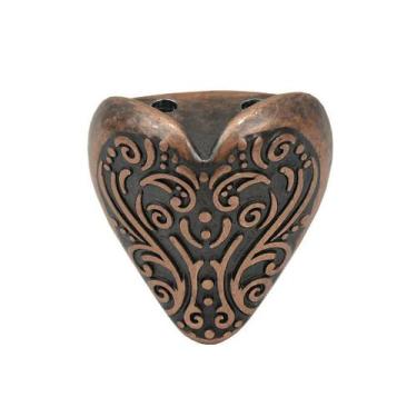Imagem de Pezinho Metal Coração Pequeno 4 Peças Decoração Artesanato - Metallica
