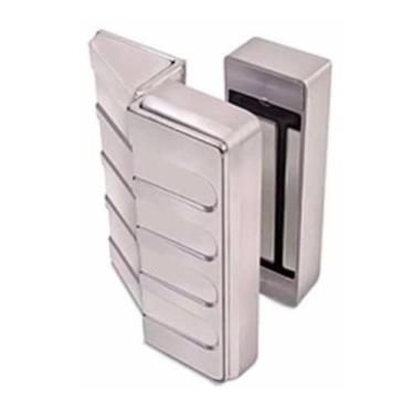 Imagem de Fechadura Eletro Magnética 12V Cromada  Agl  Al150 proteçao - A.R Vari