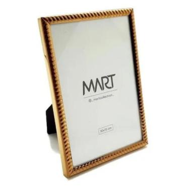 Imagem de Porta Retrato 10x15 personalizado de vidro dourado Mart  Cadastro inco