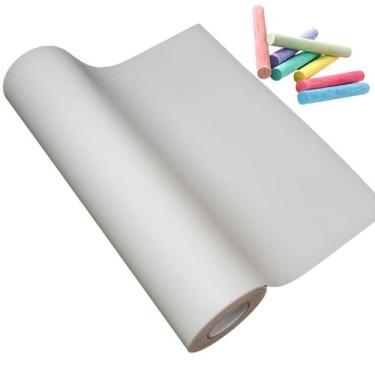 Imagem de Papel Adesivo Lousa Branco P/Quadro 5mX1m - BG Adesivos