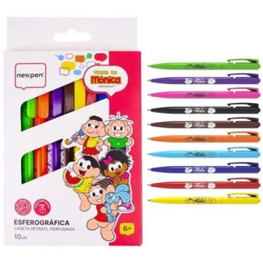 Imagem de Esferográfica Retrátil Turma Da Mônica Perfumada 10 - Newpen