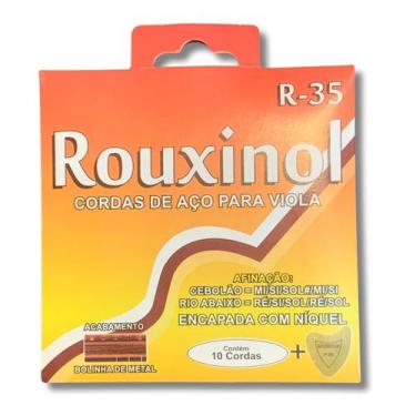 Imagem de Encordoamento Viola Caipira R35 Cebolão Em Mi Rouxinol