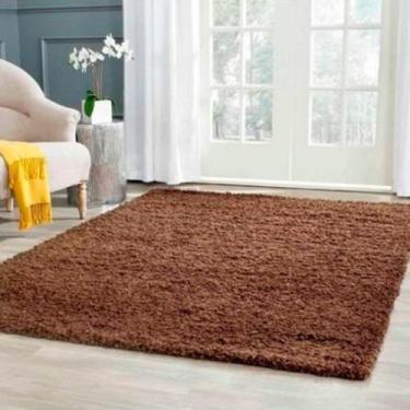 Imagem de Tapete Furry Tabaco Casa Dona 200x300