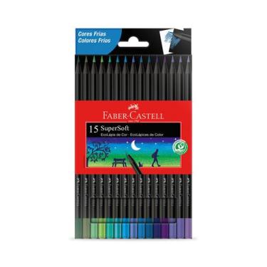 Imagem de Lapis De Cor Faber-Castell Ecolápis 15 Cores Frias - Faber Castell, 15