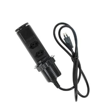 Imagem de Torre de Tomada 2 Elétricas 20A Preta - QTMOV