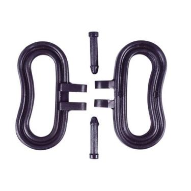 Imagem de Par de alças com pinos vasilhame leite de 30 a 50 l injesul