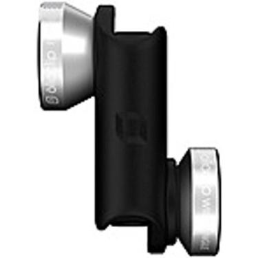 Imagem de Olloclip Lentes 4 em 1 para iPhone 6/6s e 6/6s Plus - Prata e Preto (Lente Grande Angular, Olho de Peixe e Macro)
