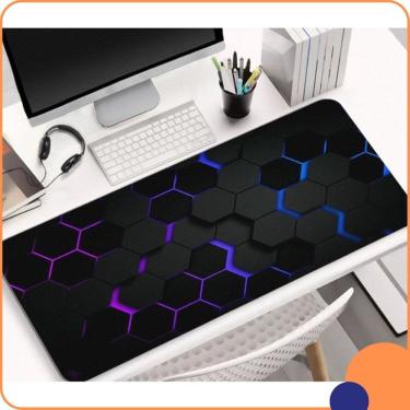 Imagem de Mouse Pad Gamer Grande 30x80cm Impermeável Antiderrapante