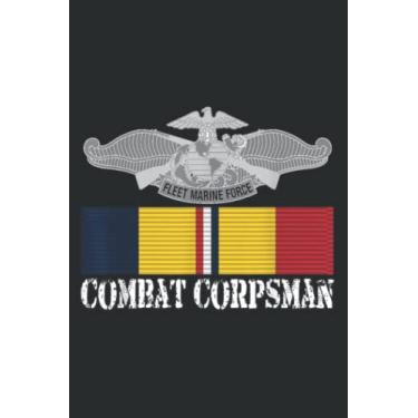 Imagem de 8404 Corpsman Eagle Globe Anchor Veteran Military: Ruled Notebook/Journal - Lined Journal with Matte Finish Cover, 6" x 9", Perfect for School, Office & Home