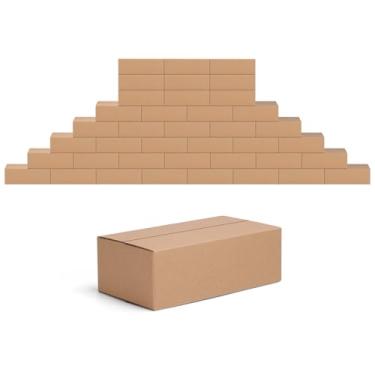 Imagem de Edenseelake Edenseelake 40 pacotes de 9x5x3 polegadas caixas de transporte pequenas caixas de papelão para embalagem, movimentação, envio, marrom