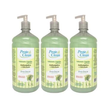 Imagem de Sabonte Líquido Erva Doce Antisséptico Prote & Clean 1.100L - Kit 3 Un