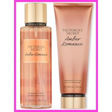 Imagem de Kit Victorias Secret Amber Romance Body Splash e Creme Hidratante  Ori