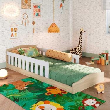 Imagem de Cama Montessoriana Infantil 192cm com Grades de Proteção - Completa QI