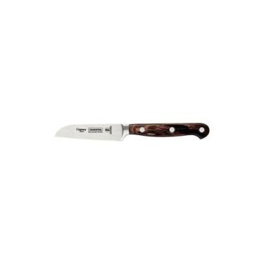 Imagem de Faca Para Legumes Frutas Tramontina Century Wood Aço Inox Cabo De Made