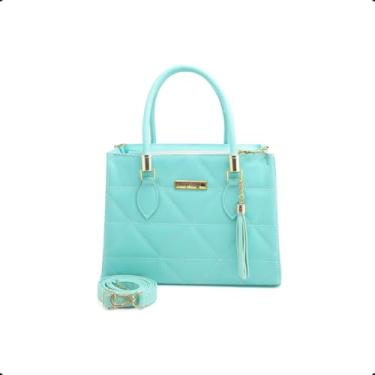 Imagem de Bolsa Feminina Lorena Dubai com Alça de Mão e Transversal De Ombro (Verde)