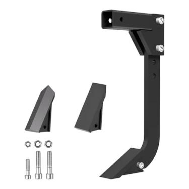 Imagem de Estripador de engate, valetadeira de grama, acessórios de trator para ATV/UTV/trator com receptor de 5 cm, arado de haste de vala ajustável de 45,7 cm, subsolador resistente com 2 dentes substituíveis