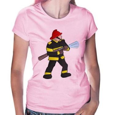 Imagem de Baby Look Bombeiro - Foca na Moda, Rosa bebê, GG