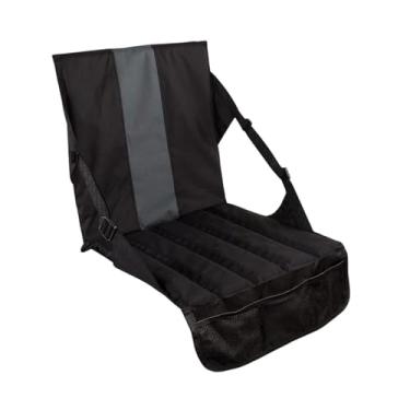 Imagem de YIJU Almofada no assento do estádio, almofada de assento, estatística leve, almofada multiuso com suporte traseiro para a praia ao ar livre, Preto