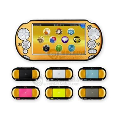 Imagem de Szjay ® Capa rígida de proteção metálica de alumínio metálico para PlayStation Ps Vita 2000 Slim (dourada)