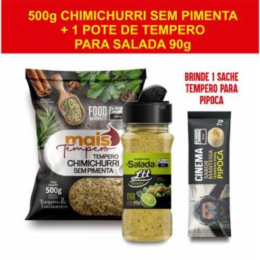 Imagem de Chimichurri sem pimenta 500g mais 1 pote de tempero salada 90g - lttal