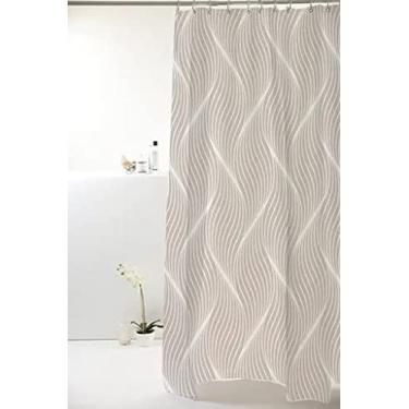 Imagem de CORTINA BOX POLIESTER 1.98X1.80M ONDAS CINZA 828908