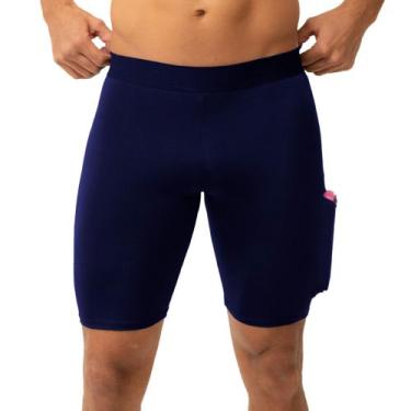 Imagem de Bermuda Térmica COM BOLSO Masculina Segunda Pele Compressão Proteção U