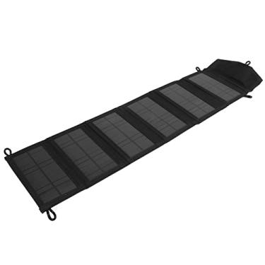 Imagem de Saco de Dobramento de Painel Solar de 20W, Carregamento de Célula Solar de Silício Monocristalino Com Saída USB Dupla para Camping para Caminhada Emergencial