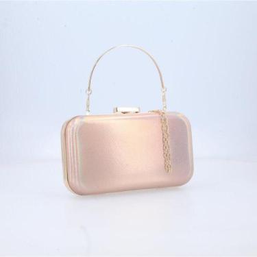 Imagem de Bolsa de Festa com Alça Fixa e Alça de Corrente - BAUARTE, Rose