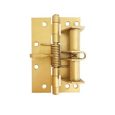 Imagem de MTQY Dobradiça de porta automática de metal resistente multifunções de 10 cm, fecho de porta de 90 graus, adequado para ventiladores de venezianas de ferragens de galpão