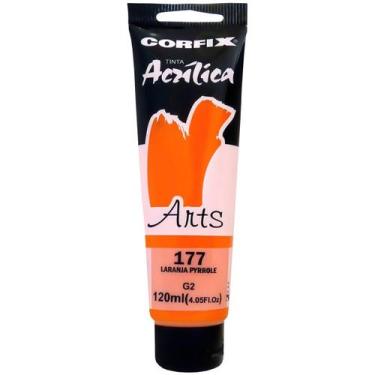 Imagem de Tinta Acrílica Arts Corfix 120ml 120ml G2 - 85120, 177 - LARANJA PYRRO