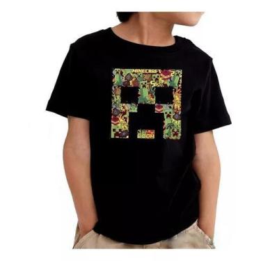 Imagem de Camisa Minecraft Jogo Filme Gamer Infantil E Masculina M49 100% Algodã