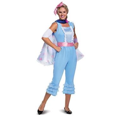 Imagem de Disfarce Disney Pixar Bo Peep Toy Story 4 Deluxe Traje Feminino, Azul, L (12-14)