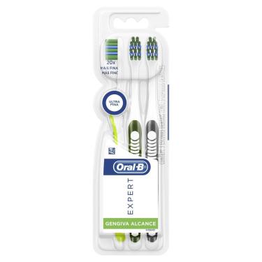 Imagem de Escova Dental Oral-B Expert Gengiva Alcance Ultra Fina c/3 Unids