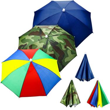 Imagem de Chapéu de guarda-chuva Syhood Rainbow Camouflage Fishing Cap (3 unidades)