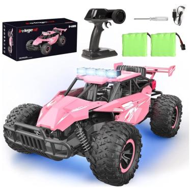 Imagem de Carro de Controle Remoto Escala 1:16, Atinge 20 km/h, 50 Min de Ação, Kolegend, Rosa