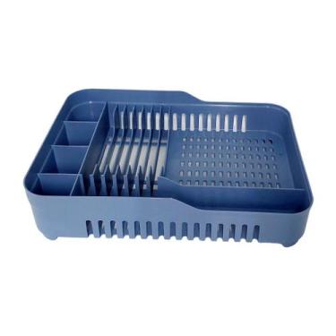 Imagem de Escorredor de parede c/porta pratos/copos/talheres - Micromax