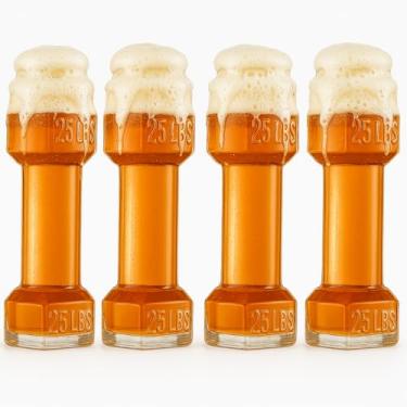 Imagem de Copos de cerveja com halteres, cerveja gigante para levantamento de peso de 740 ml | Caneca de cerveja engraçada para levantamento de peso grande | Aniversário, Natal, homens e mulheres, copos de