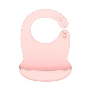 Imagem de Babador de Bebê de Silicone à Prova d'Água - Ajustável com Design de D